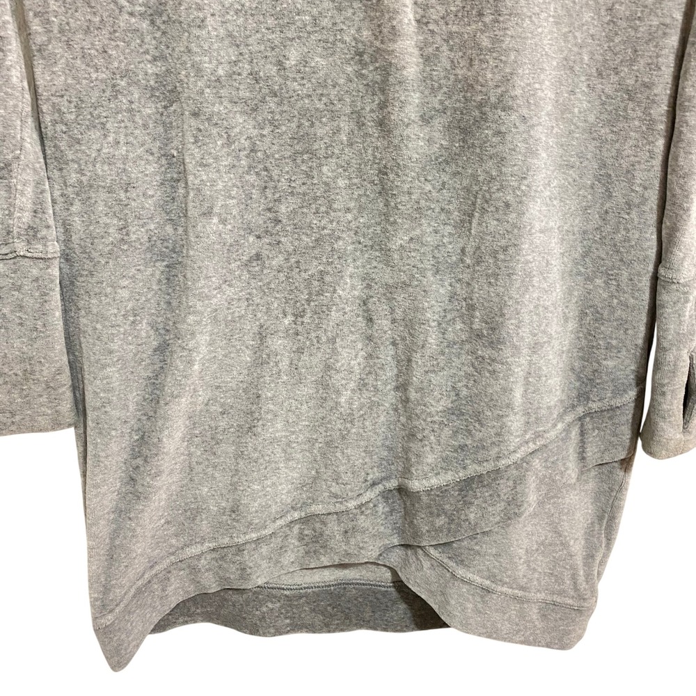 Athleta Sporty Sweatshirt Dress Womens XS Grey Raglan Sleeve Mini Crew Neck - Picture 4 of 7
